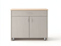 Sideboards aus Holzwerkstoff 95x40x90 cm - Eiche hell-Beige - Modernes Design mit Türen und Schublade