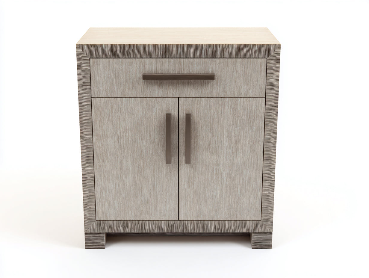 Sideboards aus Holzwerkstoff 80x40x85 cm - Taupe-Natur - modern mit zwei Türen und einer Schublade